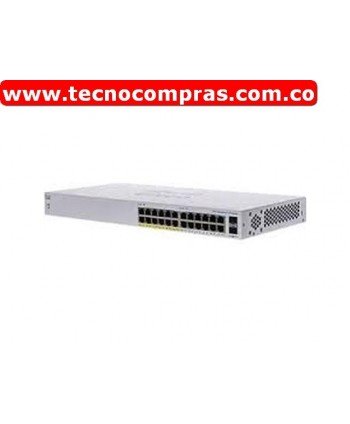 Swtich Cisco Sb cbs110-24pp-na cbs110 unmanaged 24-port ge partial poe 2x1g sfp shared - 1