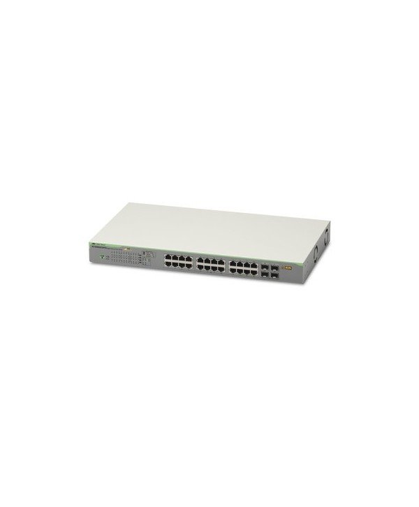 Switch Allied Telesis AT-GS950 28PS-10 Switch PoE Gigabit WebSmart de 24 puertos 10 100 1000 Mbps 4 puertos SFP Gigabit 185 W - 