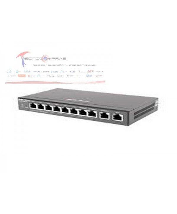 Router RUIJIE RG-EG310GH-P-E Router administrable 6 puertos lan y 2 puertos lan wan poe af at gigabit hasta 110w 1 puertos lan -