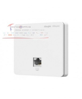 Access point RUIJIE RG-RAP1200F Punto de acceso para pared 802 11ac wave 2 mimo 2x2 1 2 gbps puerto adicional frontal 10 100 i -