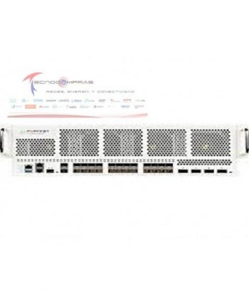 Firewall FORTINET FG-6500F-DC FortiGate 6500F DC 4 x 100 40GE QSFP28 Ranuras 24 x 25 10GE SFP ranuras 2 x 1GE RJ45 Puertos de a 