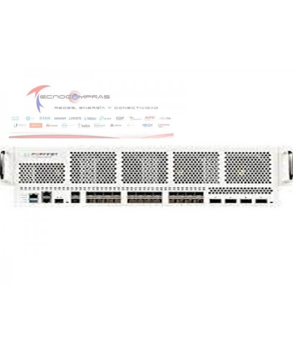 Firewall FORTINET FG-6500F-DC FortiGate 6500F DC 4 x 100 40GE QSFP28 Ranuras 24 x 25 10GE SFP ranuras 2 x 1GE RJ45 Puertos de a 